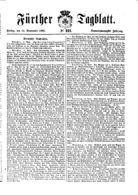 Fürther Tagblatt Freitag 14. September 1866