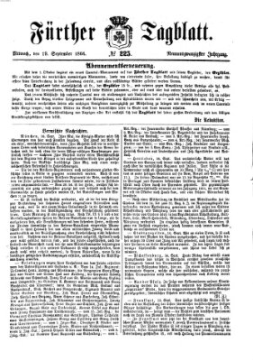 Fürther Tagblatt Mittwoch 19. September 1866