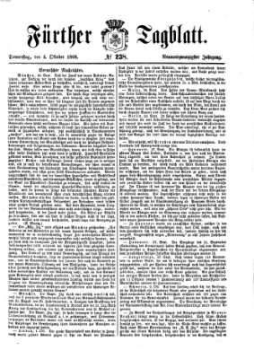 Fürther Tagblatt Donnerstag 4. Oktober 1866