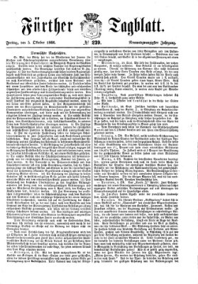 Fürther Tagblatt Freitag 5. Oktober 1866