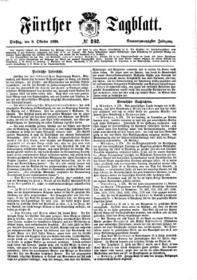 Fürther Tagblatt Dienstag 9. Oktober 1866