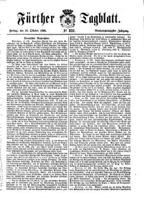 Fürther Tagblatt Freitag 19. Oktober 1866