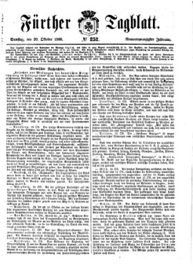 Fürther Tagblatt Samstag 20. Oktober 1866