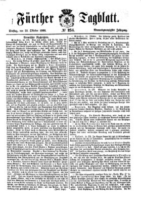 Fürther Tagblatt Dienstag 23. Oktober 1866