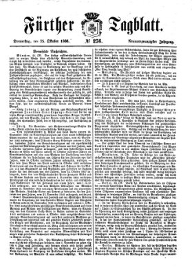 Fürther Tagblatt Donnerstag 25. Oktober 1866