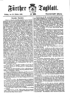 Fürther Tagblatt Dienstag 30. Oktober 1866