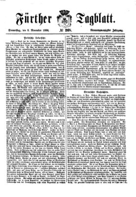 Fürther Tagblatt Donnerstag 8. November 1866