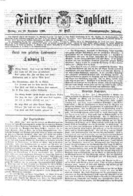 Fürther Tagblatt Freitag 30. November 1866