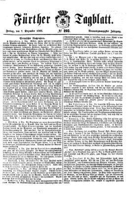 Fürther Tagblatt Freitag 7. Dezember 1866