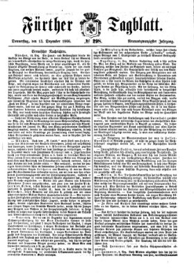 Fürther Tagblatt Donnerstag 13. Dezember 1866