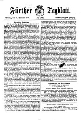 Fürther Tagblatt Sonntag 16. Dezember 1866