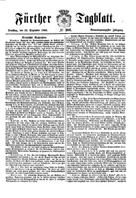 Fürther Tagblatt Samstag 22. Dezember 1866