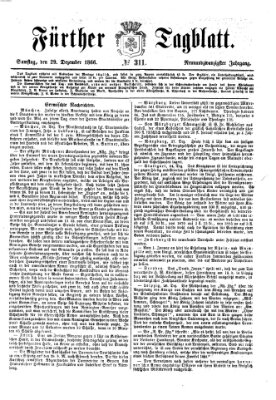 Fürther Tagblatt Samstag 29. Dezember 1866