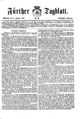 Fürther Tagblatt Mittwoch 2. Januar 1867