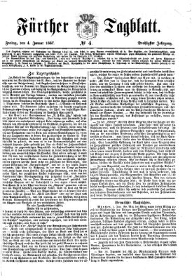 Fürther Tagblatt Freitag 4. Januar 1867