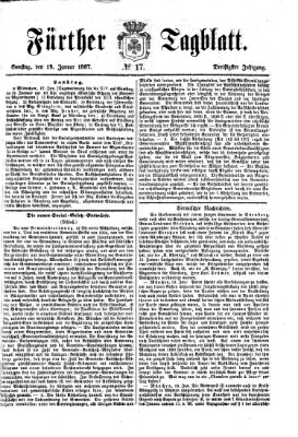 Fürther Tagblatt Samstag 19. Januar 1867