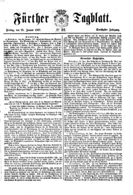 Fürther Tagblatt Freitag 25. Januar 1867