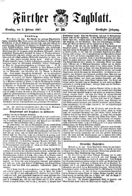 Fürther Tagblatt Samstag 2. Februar 1867