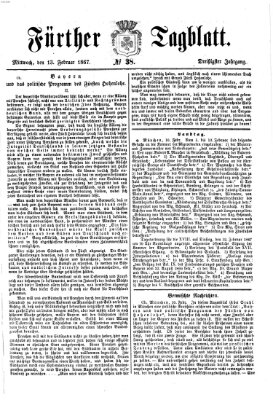 Fürther Tagblatt Mittwoch 13. Februar 1867