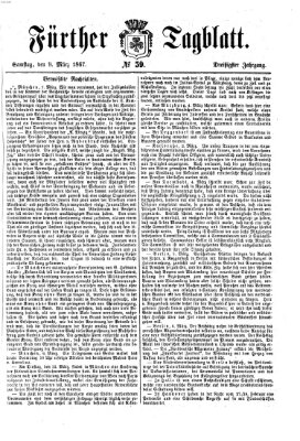 Fürther Tagblatt Samstag 9. März 1867