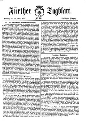 Fürther Tagblatt Sonntag 10. März 1867