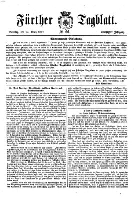 Fürther Tagblatt Sonntag 17. März 1867