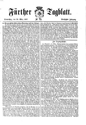 Fürther Tagblatt Donnerstag 28. März 1867