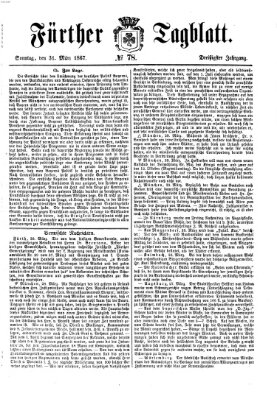 Fürther Tagblatt Sonntag 31. März 1867