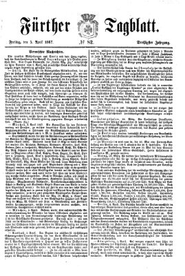 Fürther Tagblatt Freitag 5. April 1867