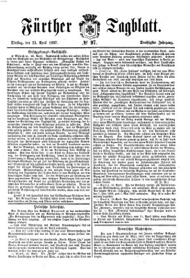 Fürther Tagblatt Dienstag 23. April 1867