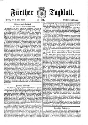 Fürther Tagblatt Freitag 3. Mai 1867