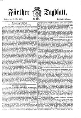 Fürther Tagblatt Freitag 17. Mai 1867