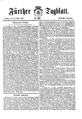 Fürther Tagblatt Dienstag 21. Mai 1867