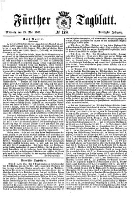 Fürther Tagblatt Mittwoch 29. Mai 1867