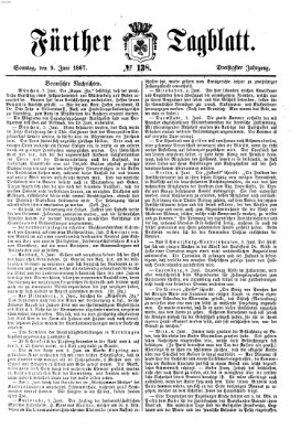 Fürther Tagblatt Sonntag 9. Juni 1867