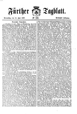 Fürther Tagblatt Donnerstag 13. Juni 1867