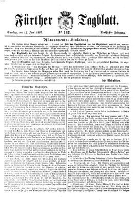 Fürther Tagblatt Samstag 15. Juni 1867