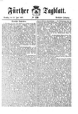 Fürther Tagblatt Samstag 22. Juni 1867