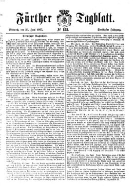 Fürther Tagblatt Mittwoch 26. Juni 1867