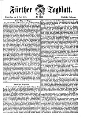 Fürther Tagblatt Donnerstag 4. Juli 1867