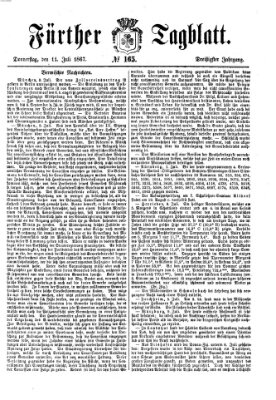 Fürther Tagblatt Donnerstag 11. Juli 1867