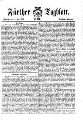 Fürther Tagblatt Mittwoch 17. Juli 1867