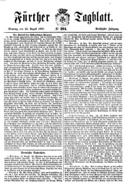 Fürther Tagblatt Sonntag 25. August 1867