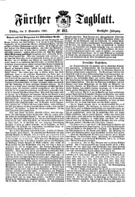 Fürther Tagblatt Dienstag 3. September 1867