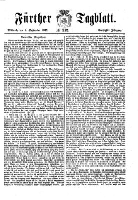 Fürther Tagblatt Mittwoch 4. September 1867