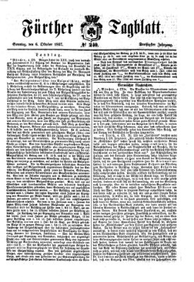 Fürther Tagblatt Sonntag 6. Oktober 1867