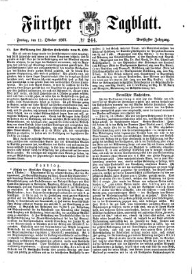 Fürther Tagblatt Freitag 11. Oktober 1867