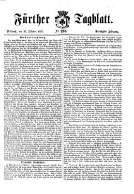 Fürther Tagblatt Mittwoch 30. Oktober 1867