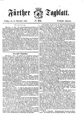 Fürther Tagblatt Dienstag 12. November 1867