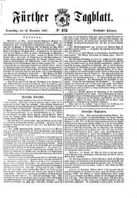 Fürther Tagblatt Donnerstag 14. November 1867